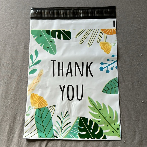 10x13 floral poly mailers bundle 15 - plus mystery thank you cards and stickers - Picture 7 of 8